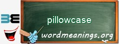 WordMeaning blackboard for pillowcase